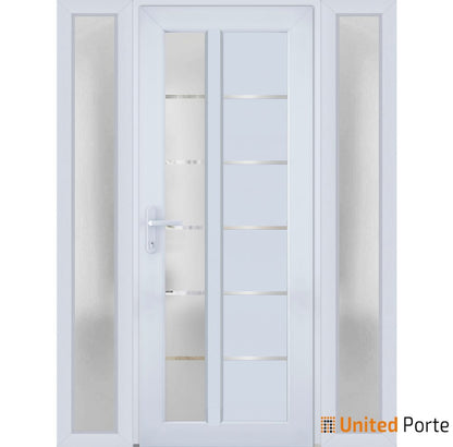 Front Exterior Prehung Fiber Glass Door with Frosted Glass | Commercial and Residential Doors | Buy Doors Online