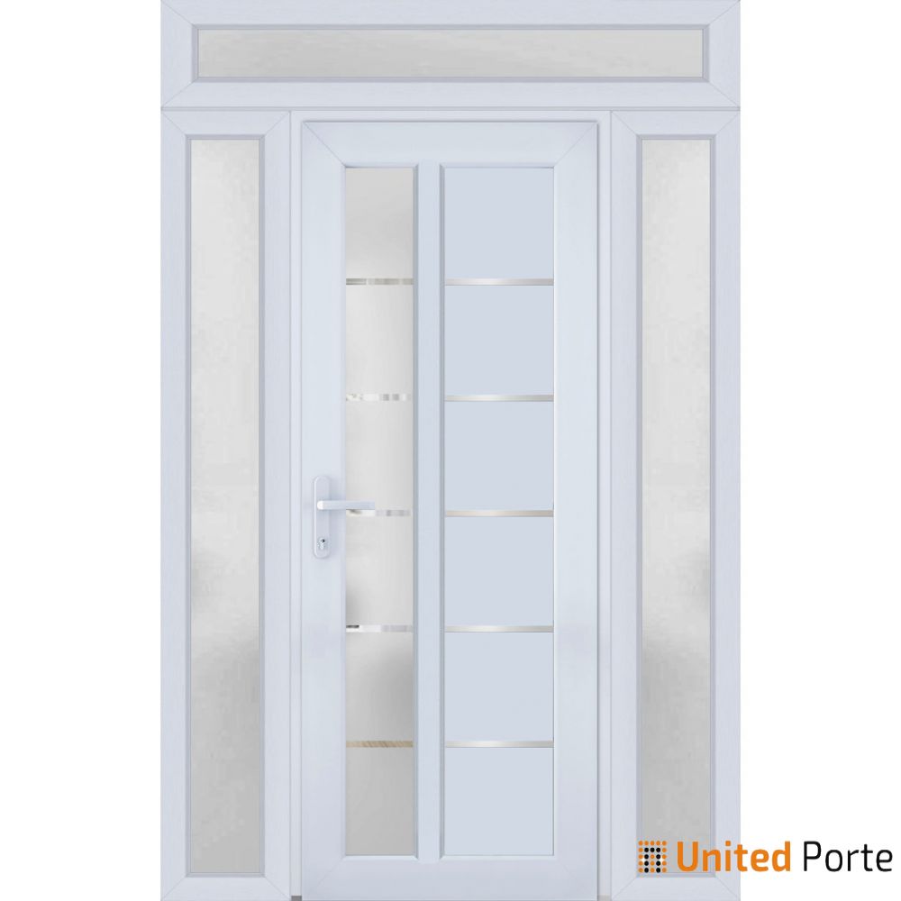 Front Exterior Prehung Fiber Glass Door with Frosted Glass | Commercial and Residential Doors | Buy Doors Online