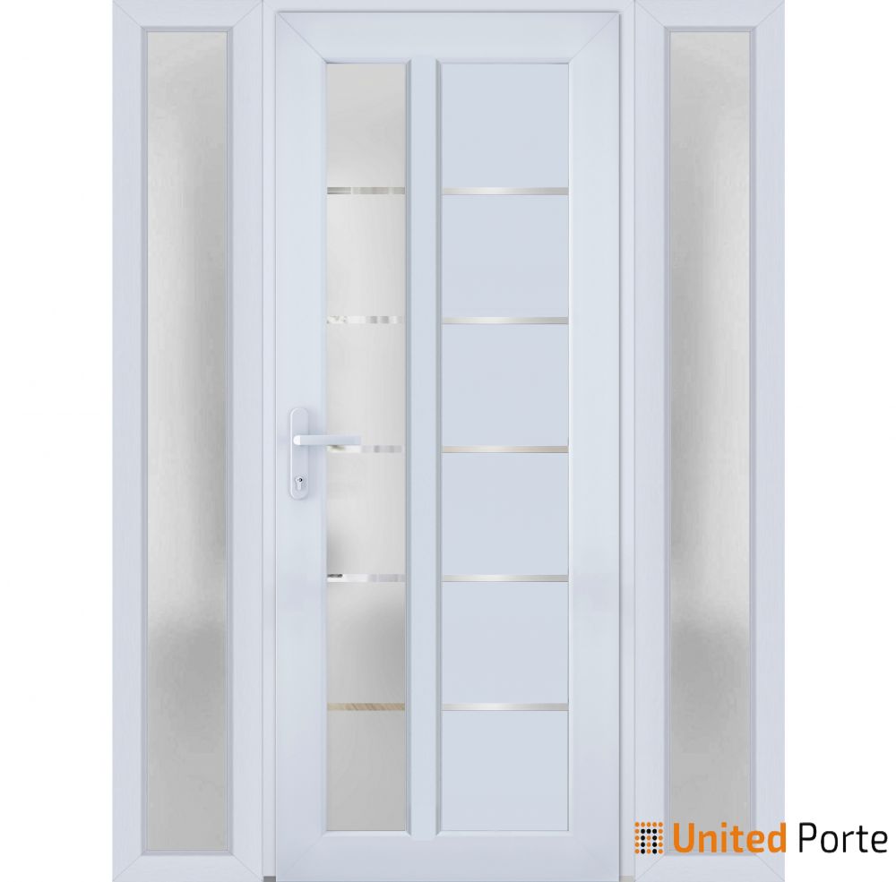 Front Exterior Prehung Fiber Glass Door with Frosted Glass | Commercial and Residential Doors | Buy Doors Online