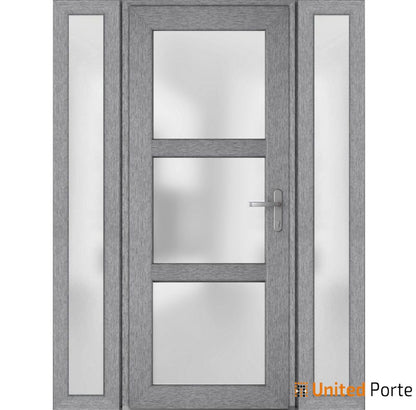 Front Exterior Prehung Fiber Glass Door Frosted Glass | Commercial and Residential Doors | 8552