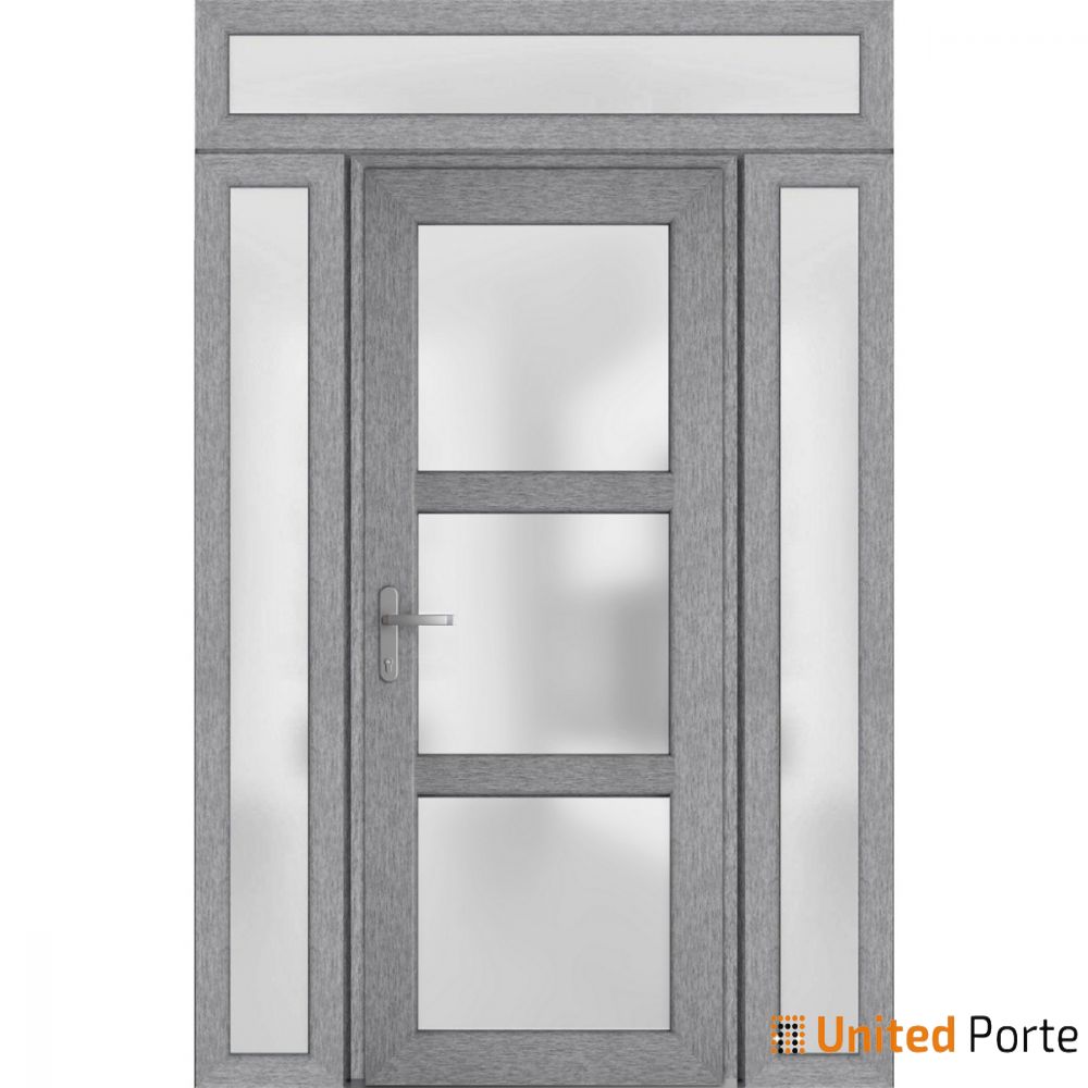 Front Exterior Prehung Fiber Glass Door Frosted Glass | Commercial and Residential Doors | 8552