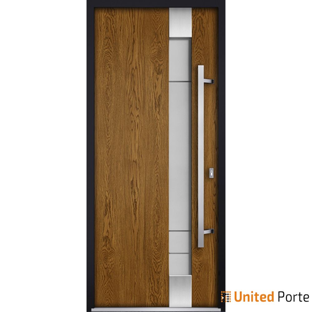 Front Exterior Prehung Steel Door | Single Modern Painted Door | 1713