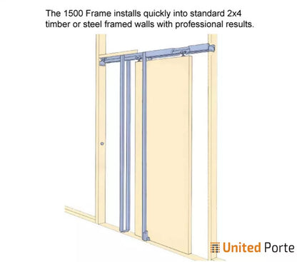 Panel Lite Pocket Door with Frosted Glass | Solid Wood Interior Pantry Kitchen Bedroom Sliding Closet Sturdy Doors | Buy Doors Online