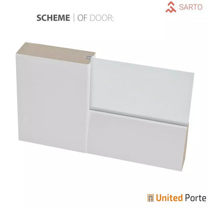 Sliding Closet Bypass Doors with Frosted Opaque Glass | Kitchen Lite Wooden Solid Bedroom Wardrobe Doors | Buy Doors Online