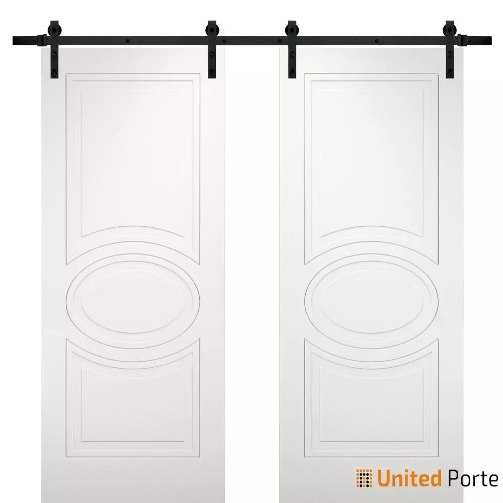 Modern Barn Door with Decorative Panels | Solid Panel Interior Doors | Buy Doors Online