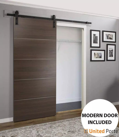 Modern Interior Sliding Barn Door with Hardware | Solid Panel Interior Doors | Buy Doors Online 