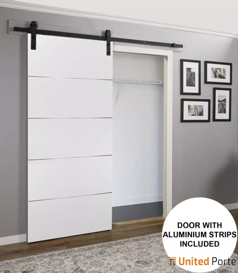 Modern Interior Sliding Barn Door with Hardware | Solid Panel Interior Doors | Buy Doors Online 