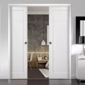 Panel Pocket Door with Frames | Solid Wood Interior Doors I Buy Doors Online