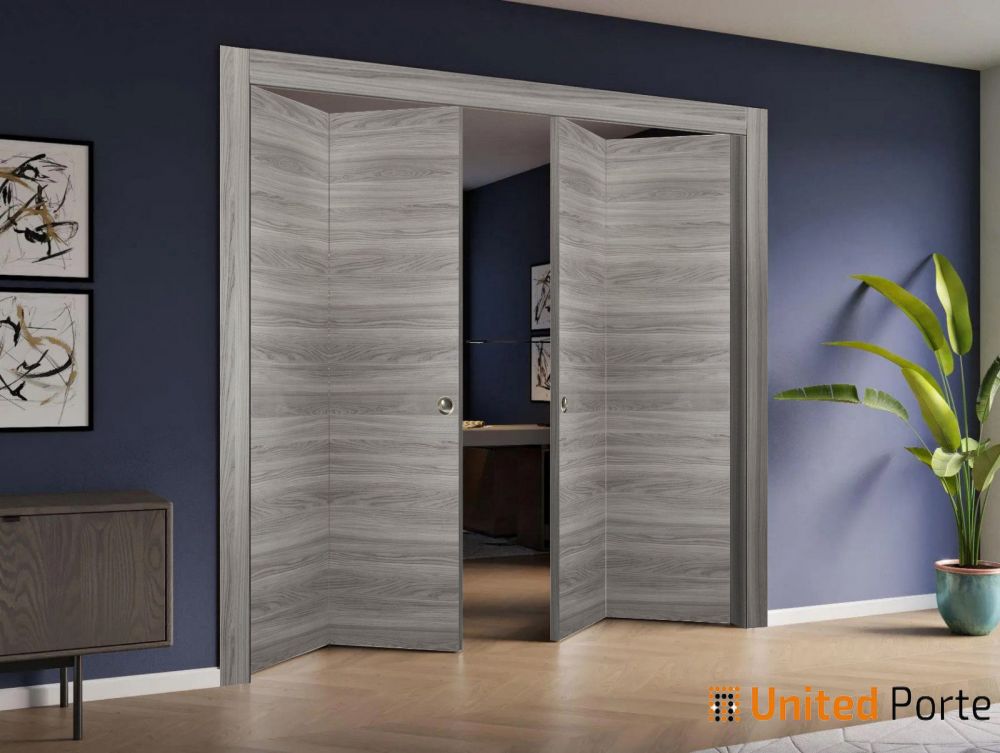 Sliding Closet Bi-fold Door with Frames | Wood Solid Bedroom Wardrobe Doors | Buy Doors Online