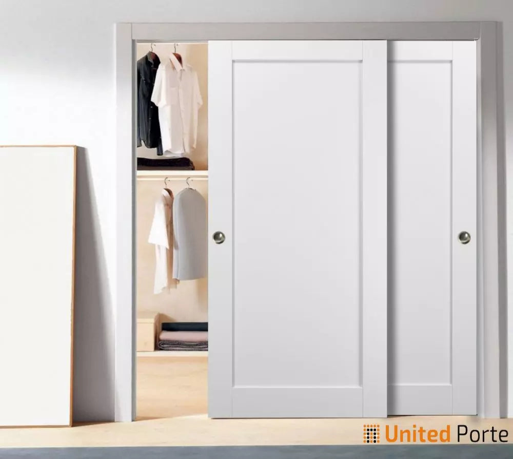 Sliding Closet Bypass Doors with hardware | Kitchen Wooden Solid Bedroom Wardrobe Doors | Buy Doors Online