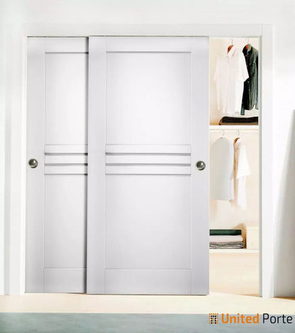 Sliding Closet Bypass Doors with Hardware | Wood Solid Bedroom Wardrobe Doors | Buy Doors Online