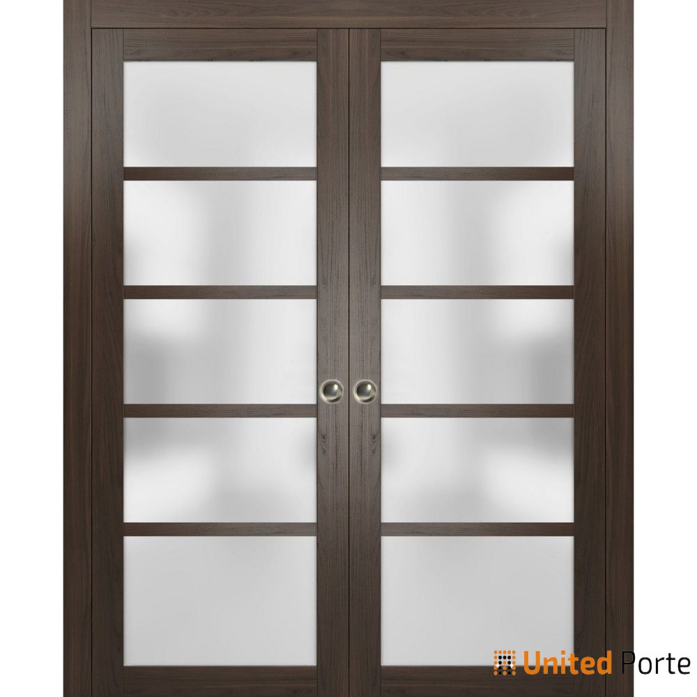 Sliding French Pocket Door with Frosted Opaque Glass | Solid Panel Interior Doors | Buy Doors Online