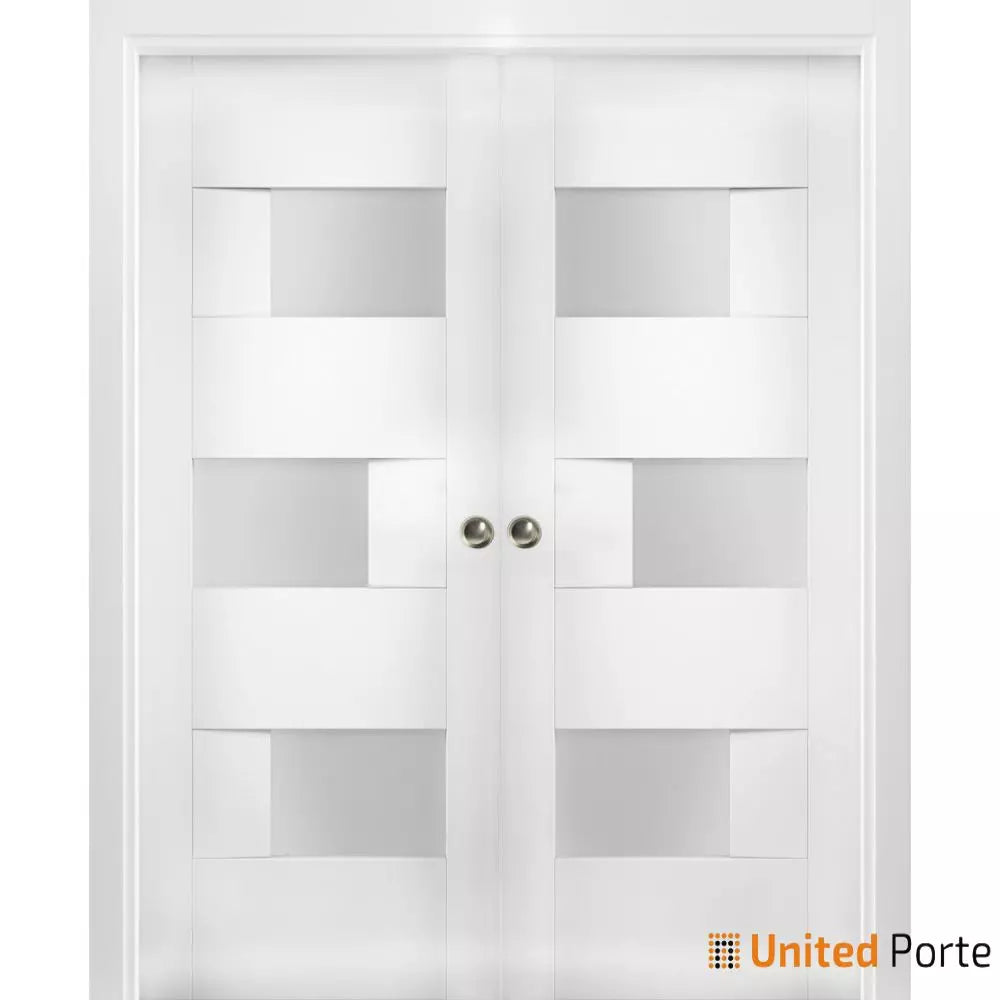 Sliding Pocket Door with Opaque Glass | MDF Interior Bedroom Modern Doors | Buy Doors Online