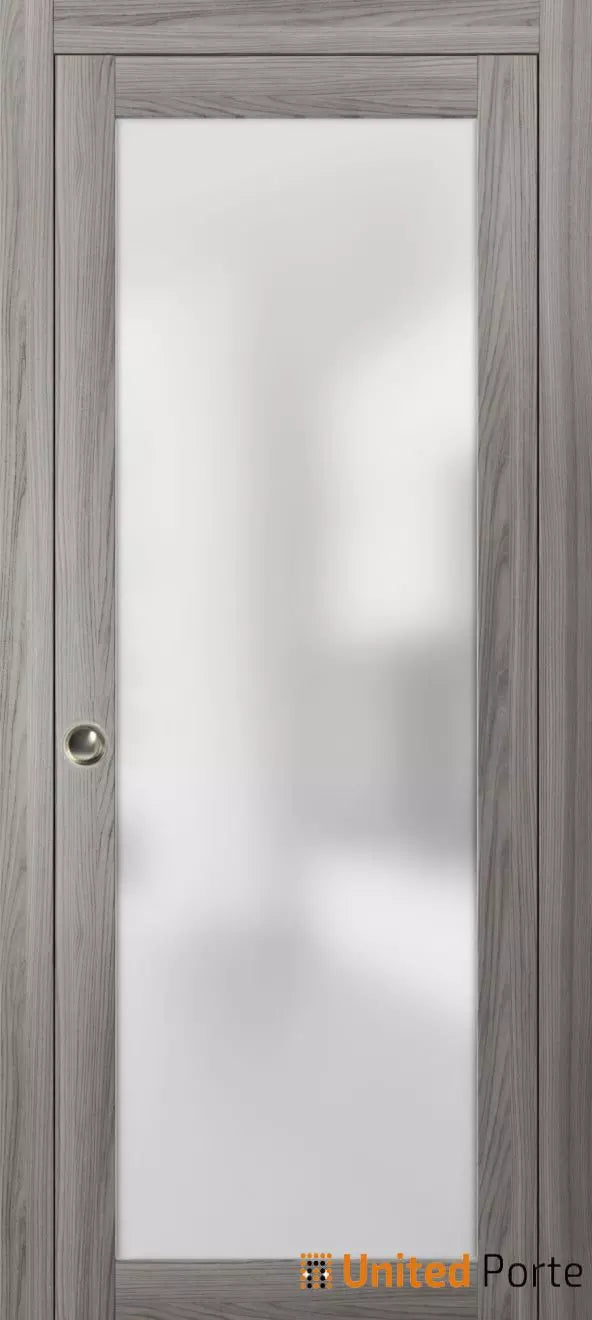 Sliding Pocket Door with Frosted Glass | Solid Wood Interior Bedroom Bathroom Closet Sturdy Doors | Buy Doors Online
