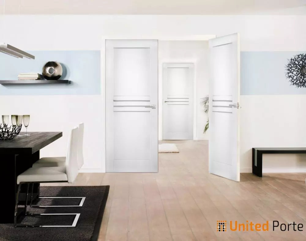 Solid French Door with Hardware | Bathroom Bedroom Modern Doors | Buy Doors Online