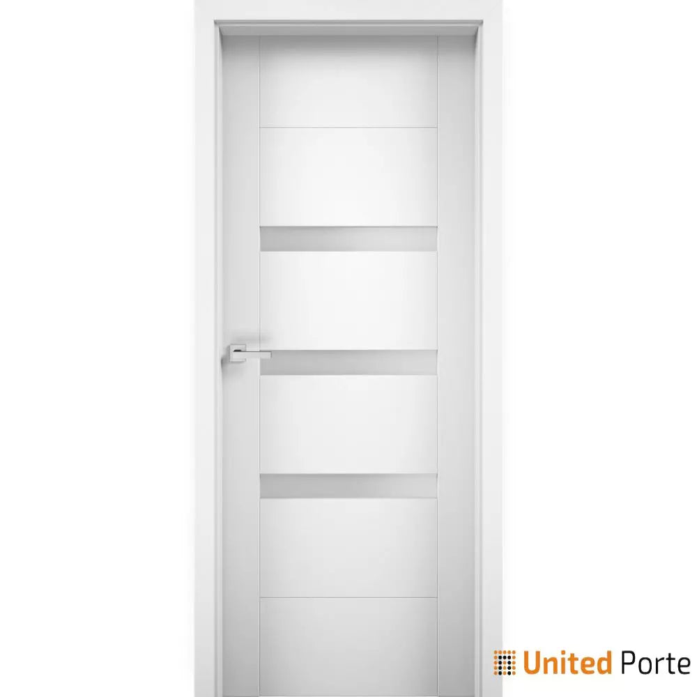 Solid French Door with Frosted Opaque Glass | Bathroom Bedroom Modern Doors | Buy Doors Online