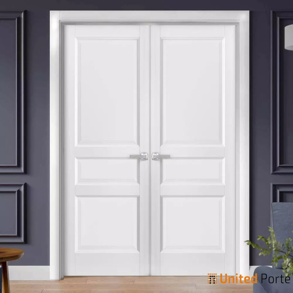 Solid French Panel Doors with Decorative Panels | Bathroom Bedroom Interior Sturdy Door | Buy Doors Online