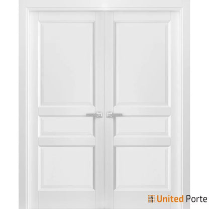 Solid French Panel Doors with Decorative Panels | Bathroom Bedroom Interior Sturdy Door | Buy Doors Online