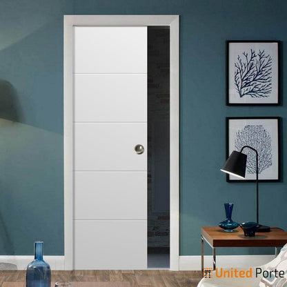 Modern Pocket Doors with Decorative Panels | Solid Wood Interior Bedroom Sliding Closet  Door | Buy Doors Online