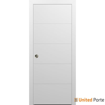 Solid French Pocket Doors with Decorative Panels | Bathroom Bedroom Sturdy Doors | Buy Doors Online