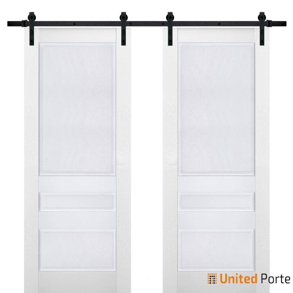Sturdy Barn Door with Decorative Panels | Solid Panel Interior Doors | Buy Doors Online