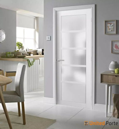 Swing Door with Frosted Opaque Glass | Solid Panel Interior Doors | Buy Doors Online