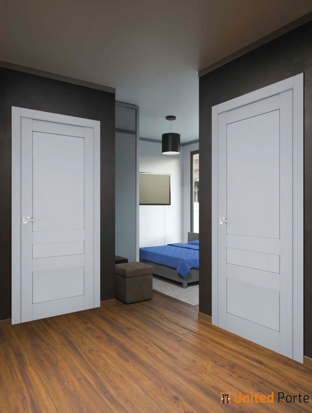 Swing Interior Solid French Door with Decorative Panels | Bathroom Bedroom Sturdy Doors | Buy Doors Online